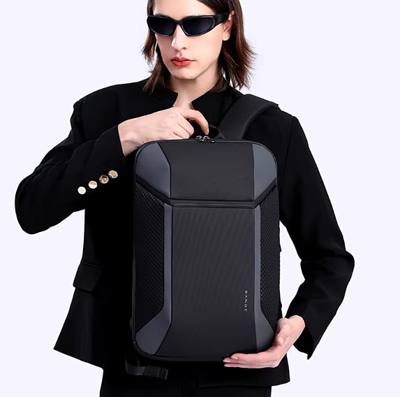 Mesh pockets and elastic straps hold your devices