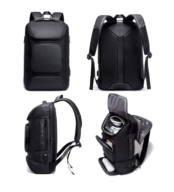 Dedicated laptop sleeve and pockets for essentials
