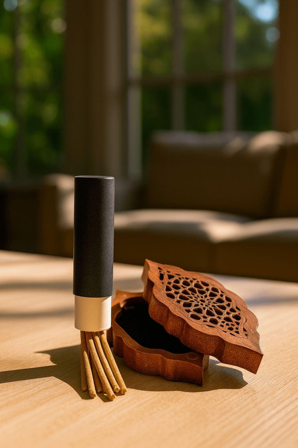 Refill with new oud sticks